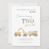 建築をテーマにした第2誕生日招待状 シーズンカード (正面)