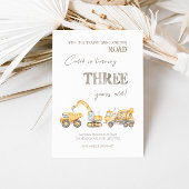 建築をテーマにした第3誕生日招待状 招待状