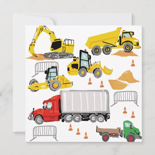 建築をテーマにした誕生日パーティーの招待状 案内状 (裏面)