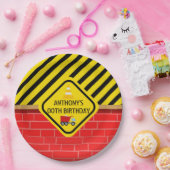 建築をテーマにした誕生日パーティー年齢 ペーパープレート (パーティー)