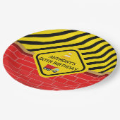 建築をテーマにした誕生日パーティー年齢 ペーパープレート (アングル)