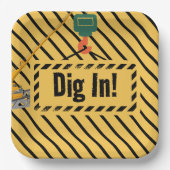 建築をテーマにした誕生日紙プレート ペーパープレート (正面)