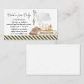 建築をテーマにした赤ちゃんシャワー予約リクエスト エンクロージャーカード (正面/裏面)