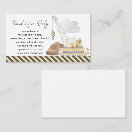 建築をテーマにした赤ちゃんシャワー予約リクエスト エンクロージャーカード (正面/裏面)