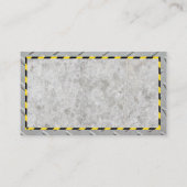 建築アイコン | コンクリートと鋼材 名刺 (裏面)