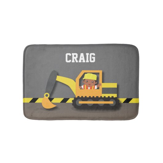 建築アフリカンアメリカンボーイズルームデコール バスマット (正面)