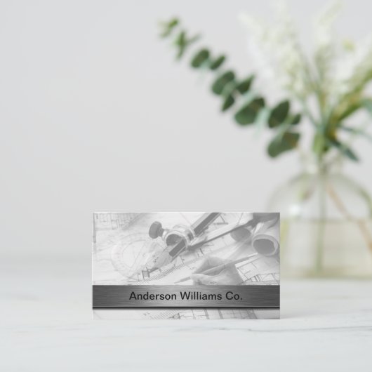 建築アーキテクトの名刺 名刺 (スタンド正面)