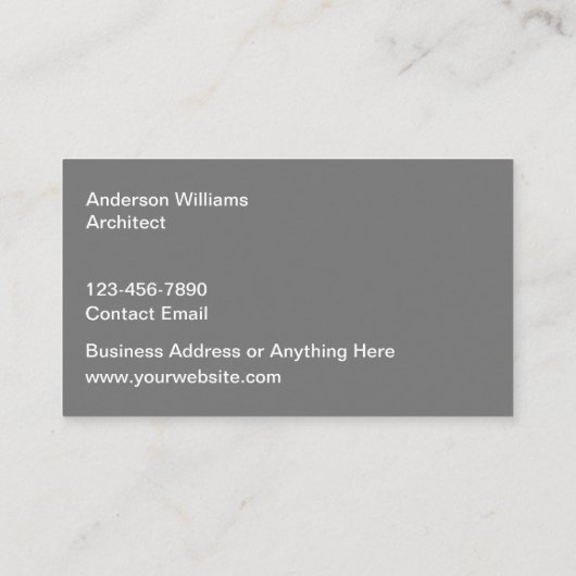 建築アーキテクトの名刺 名刺 (裏面)