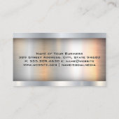 建築アース引越し業者ロゴ |金属 名刺 (裏面)