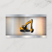 建築アース引越し業者車 |金属 名刺 (裏面)