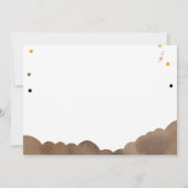 建築イエローダンプトラックボーイ誕生日 招待状 (裏面)