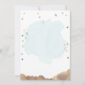 建築イエローダンプトラックボーイ誕生日 招待状 (裏面)