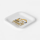 建築イエローボーズダンプトラック誕生日 ペーパープレート (傾斜あり)