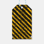 建築イエロー&ブラックベビーシャワー ギフトタグ (裏面)