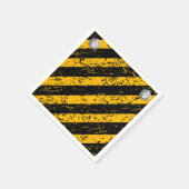 建築イエロー&ブラックベビーシャワー スタンダードカクテルナプキン (角)