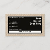 建築インスパイアサイトの幾何自動車 名刺 (裏面)