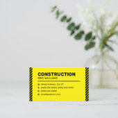 建築インスパイアサイト最小モダン者 名刺 (スタンド正面)