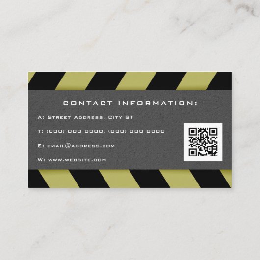 建築インスパイア帯 名刺 (裏面)