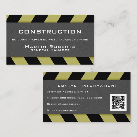 建築インスパイア帯 名刺 (正面/裏面)