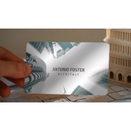 建築インテリアデザイナ建物スカイライン 名刺