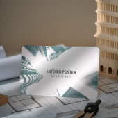 建築インテリアデザイナ建物スカイライン 名刺