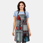 建築インプレッション エプロン (着用した状態)