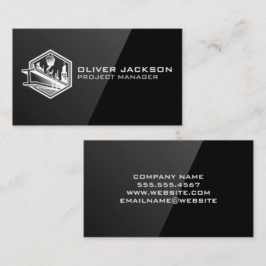 建築ウインチ及び鋼梁 名刺 (正面/裏面)