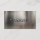 建築ウインチ牽引梁 | メタリック 名刺 (裏面)