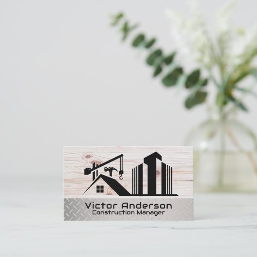 建築ウインチ | 商業用プロパティ 名刺 (スタンド正面)