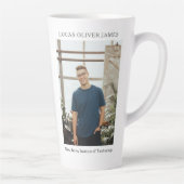 建築エンジニアの写真の卒業クラス カフェラテマグ (右)