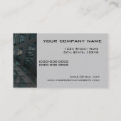 建築エンジニアリングの名刺のテンプレート 名刺 (裏面)