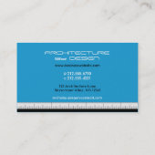 建築エンジニアリングの青い名刺 名刺 (裏面)