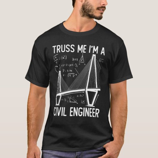 建築エンジニアリングトラス私はA Civil Eng Tシャツ (正面)