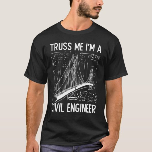 建築エンジニアリングトラス私はA Civil Eng Tシャツ (正面)