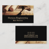 建築エンジニアリング請負業者Construction Busin 名刺 (正面/裏面)