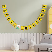 建築カスタムキッズフォトボーイズバースデーパーティー バンティングフラッグ