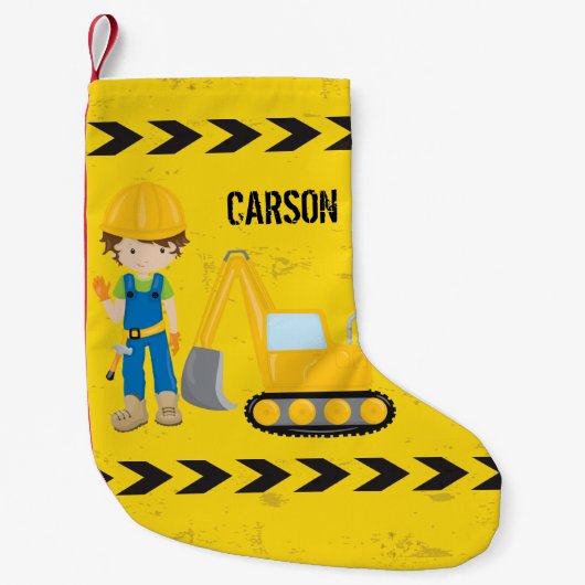 建築カスタムキッズ スモールクリスマスストッキング (正面)