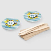 建築カスタムトラックブルーベビーストライプシャワー ハンドファン (組立なし)