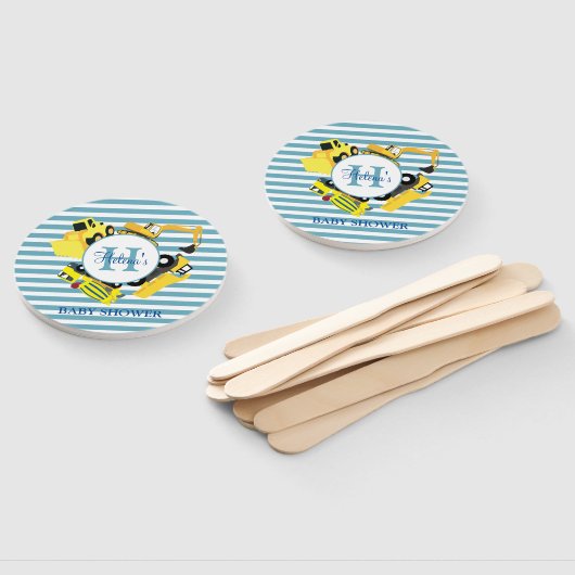 建築カスタムトラックブルーベビーストライプシャワー ハンドファン (組立なし)