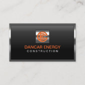 建築カスタムロゴプロフェッショナルメタル枠 名刺 (正面)