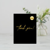 建築カスタムロゴ縦型シンプル 箔招待状ポストカード (立ち正面)