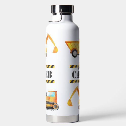 建築カスタム水ボトル |名前をカスタムする ウォーターボトル (右面)