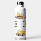 建築カスタム水ボトル |名前をカスタムする ウォーターボトル (左面)