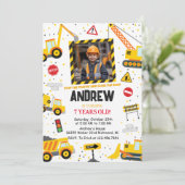 建築カスタム誕生日会と画像 招待状 (スタンド正面)