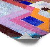 建築カラフル: Paul Klee 1917 ポスター (角)