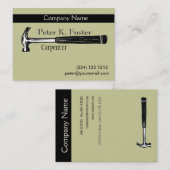 建築カーペン芸術的ターハンマースケッチ 名刺 (正面/裏面)