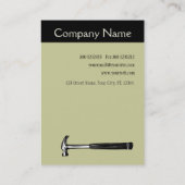 建築カーペン芸術的ターハンマースケッチ 名刺 (裏面)