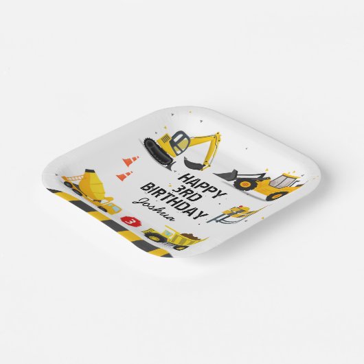 建築キッズエイジ誕生日 ペーパープレート (傾斜あり)