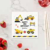 建築キッズ任意の年齢の誕生日パーティー スタンダードカクテルナプキン (インサイチュ)