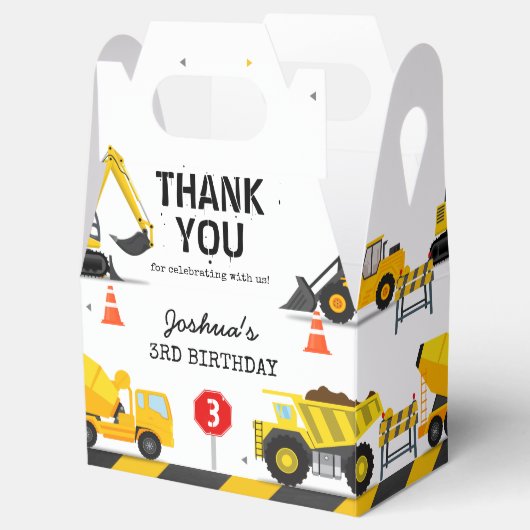 建築キッズ任意の年齢の誕生日パーティー フェイバーボックス (オープン)